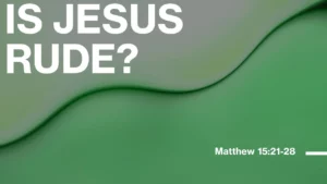 Is Jesus Rude?